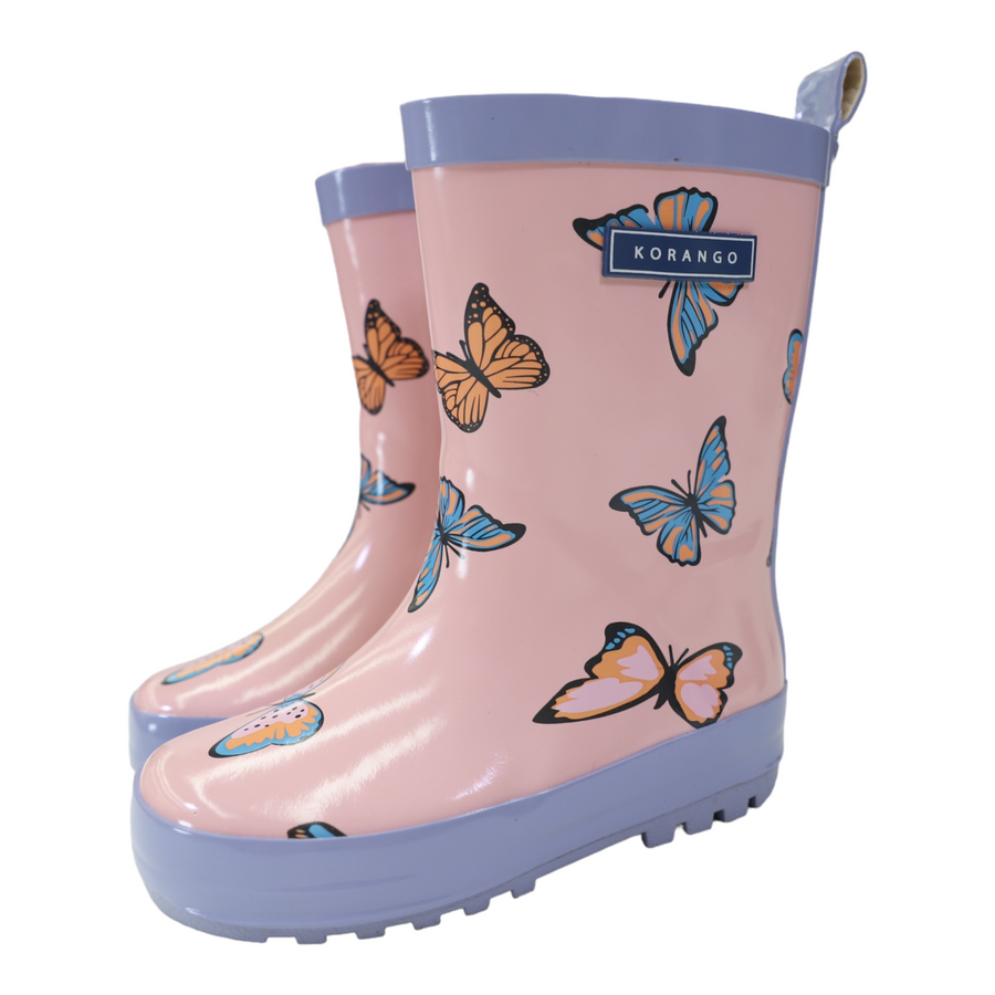 Butterfly Gumboot Fairytale Pink