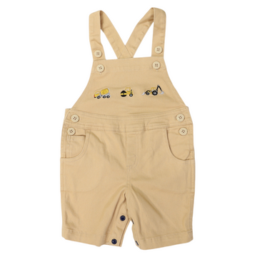 Trucks and Diggers Embroidered Shortall Sand