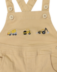 Trucks and Diggers Embroidered Shortall Sand