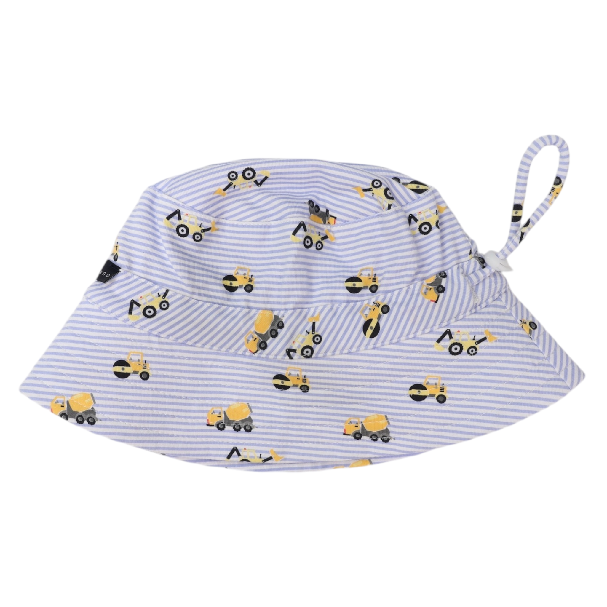 Trucks and Diggers Cotton Sun Hat Blue – Korango