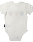 Flower Appliqued Bodysuit Cloud