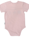 Flower Appliqued Bodysuit Pink
