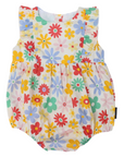 Flower Print Woven Frill Sunsuit Cloud