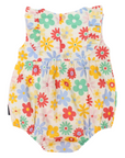 Flower Print Woven Frill Sunsuit Cloud