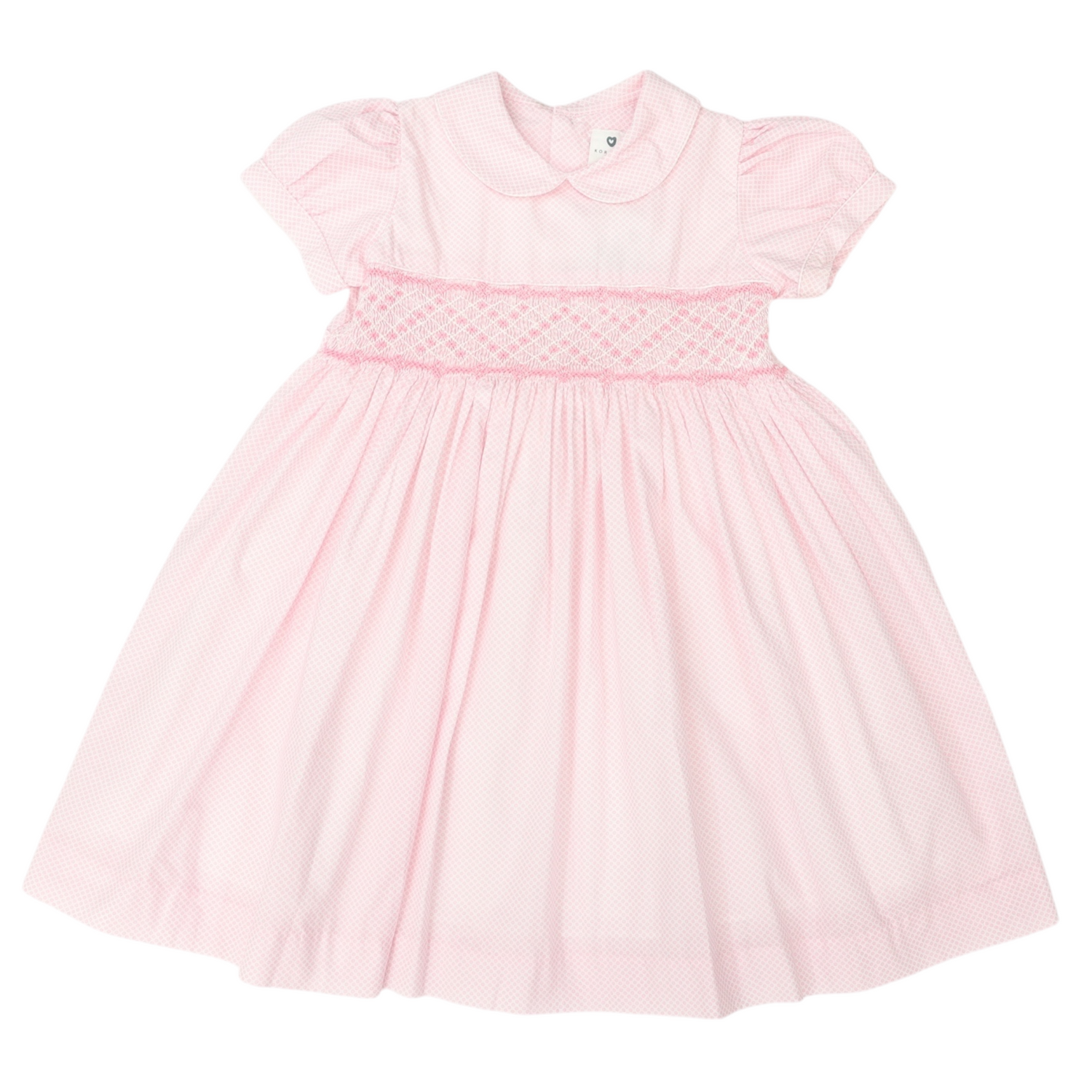 Hand Smocked Frill Dress Pink