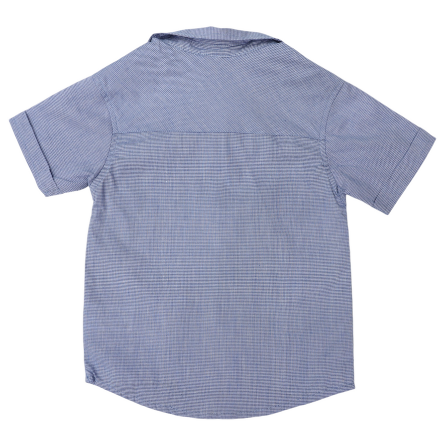 Short Sleeved Shirt Blue Check