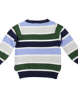 Knit Sweater Stripe Green