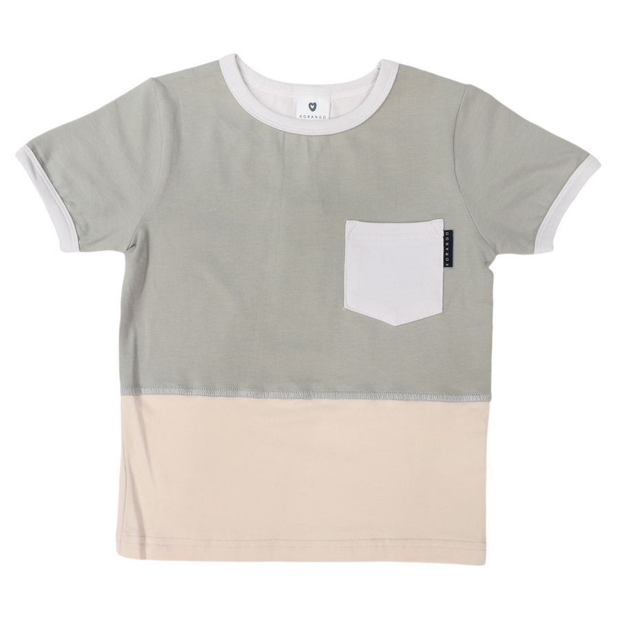 Contrast Tee Green