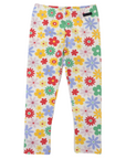 Flower Print Cotton Legging Cloud