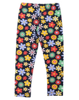 Flower Print Cotton Legging Navy