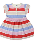 Cotton Dress Stripe Pink