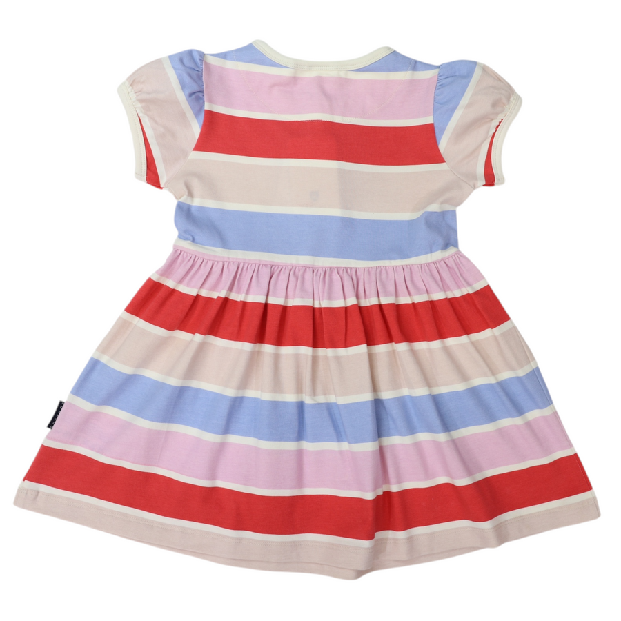 Cotton Dress Stripe Pink