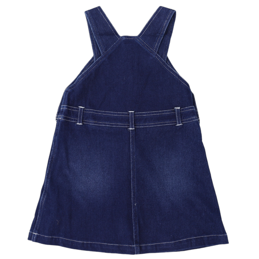 Denim Pinafore Dark Wash