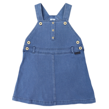 Denim Pinafore Light Wash