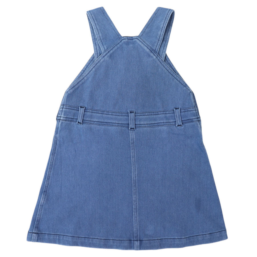 Denim Pinafore Light Wash