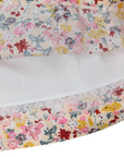 Hand Smocked Floral Dress with Frill Pink