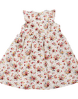 Floral Dress with frill White