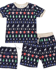 Cotton PJs Classic Xmas Print Navy