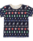 Cotton PJs Classic Xmas Print Navy