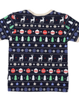 Cotton PJs Classic Xmas Print Navy