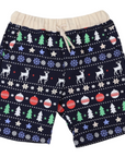 Cotton PJs Classic Xmas Print Navy