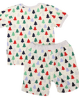 Cotton PJs Xmas Tree Print Cloud