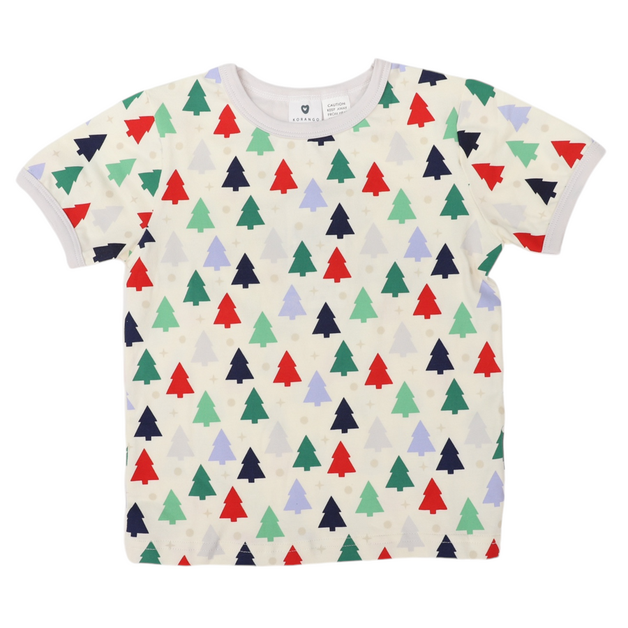 Cotton PJs Xmas Tree Print Cloud