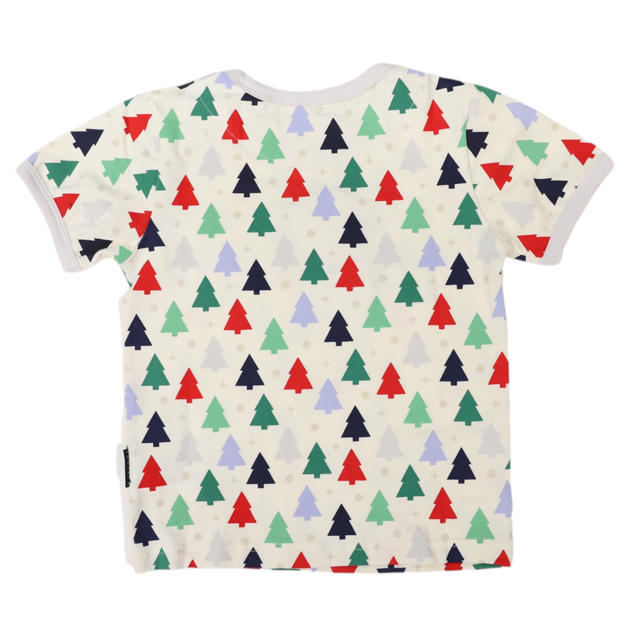 Cotton PJs Xmas Tree Print Cloud