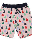 Cotton PJs Xmas Tree Print Pink