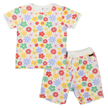 Cotton PJs Flower Print Cloud