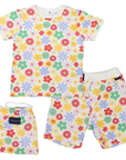 Cotton PJs Flower Print Cloud