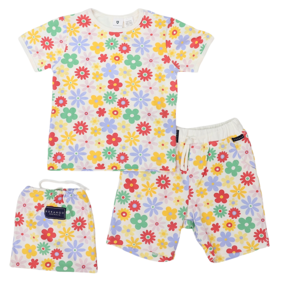 Cotton PJs Flower Print Cloud