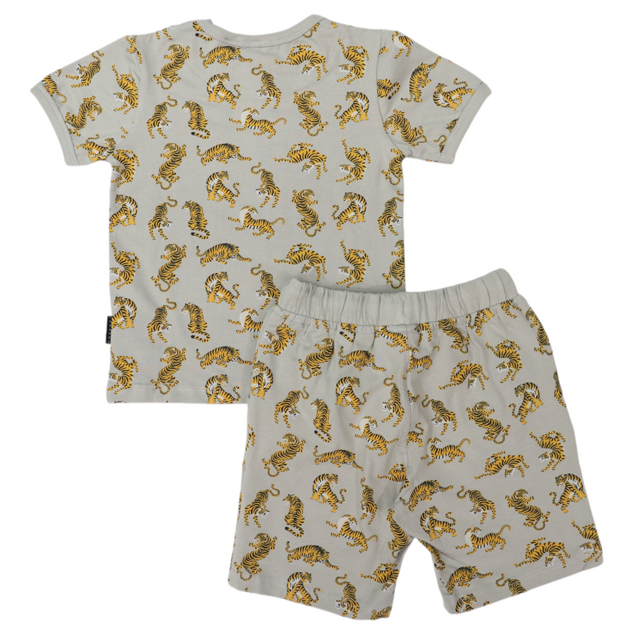 Cotton PJs Tiger Print Green