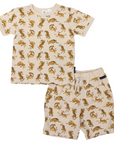 Cotton PJs Tiger Print Tapioca