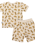 Cotton PJs Tiger Print Tapioca