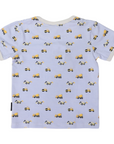 Cotton PJs Trucks and Diggers Print Blue