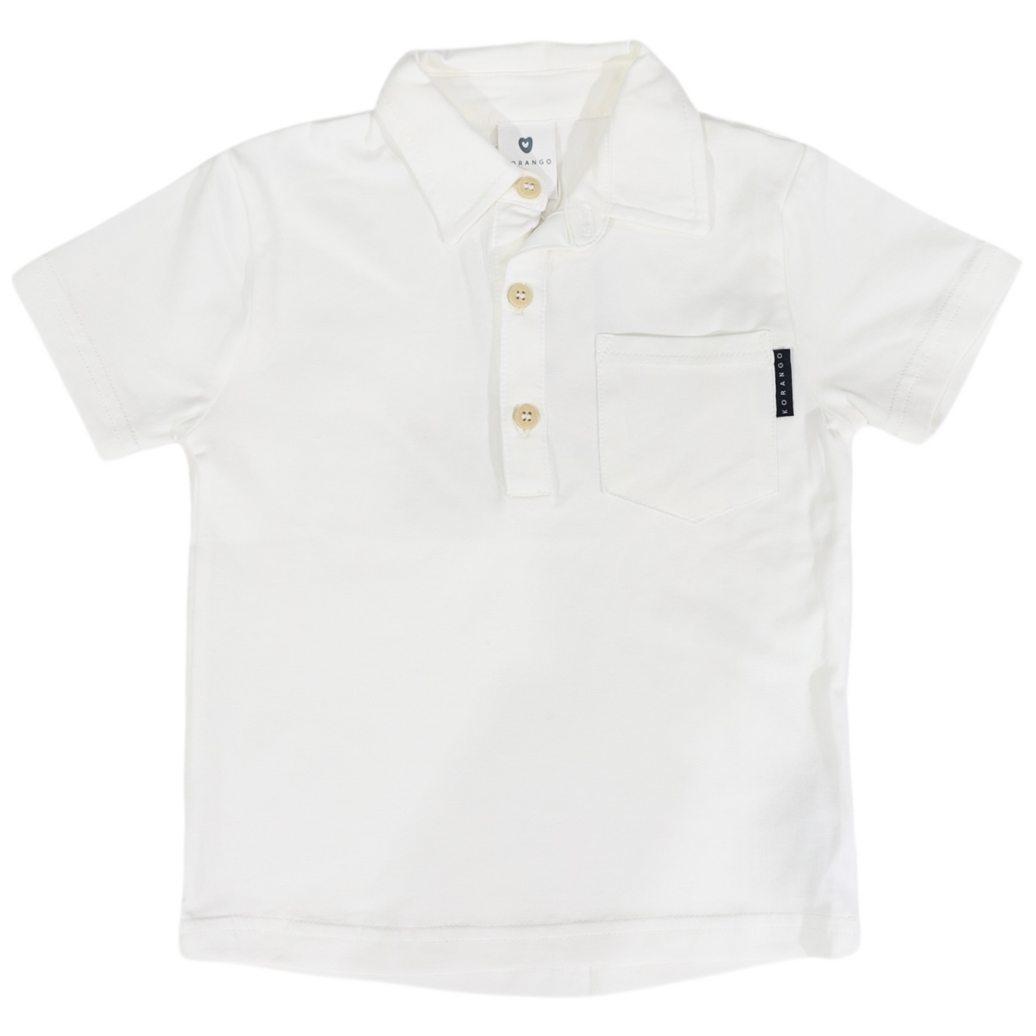 Cotton Stretch Polo White