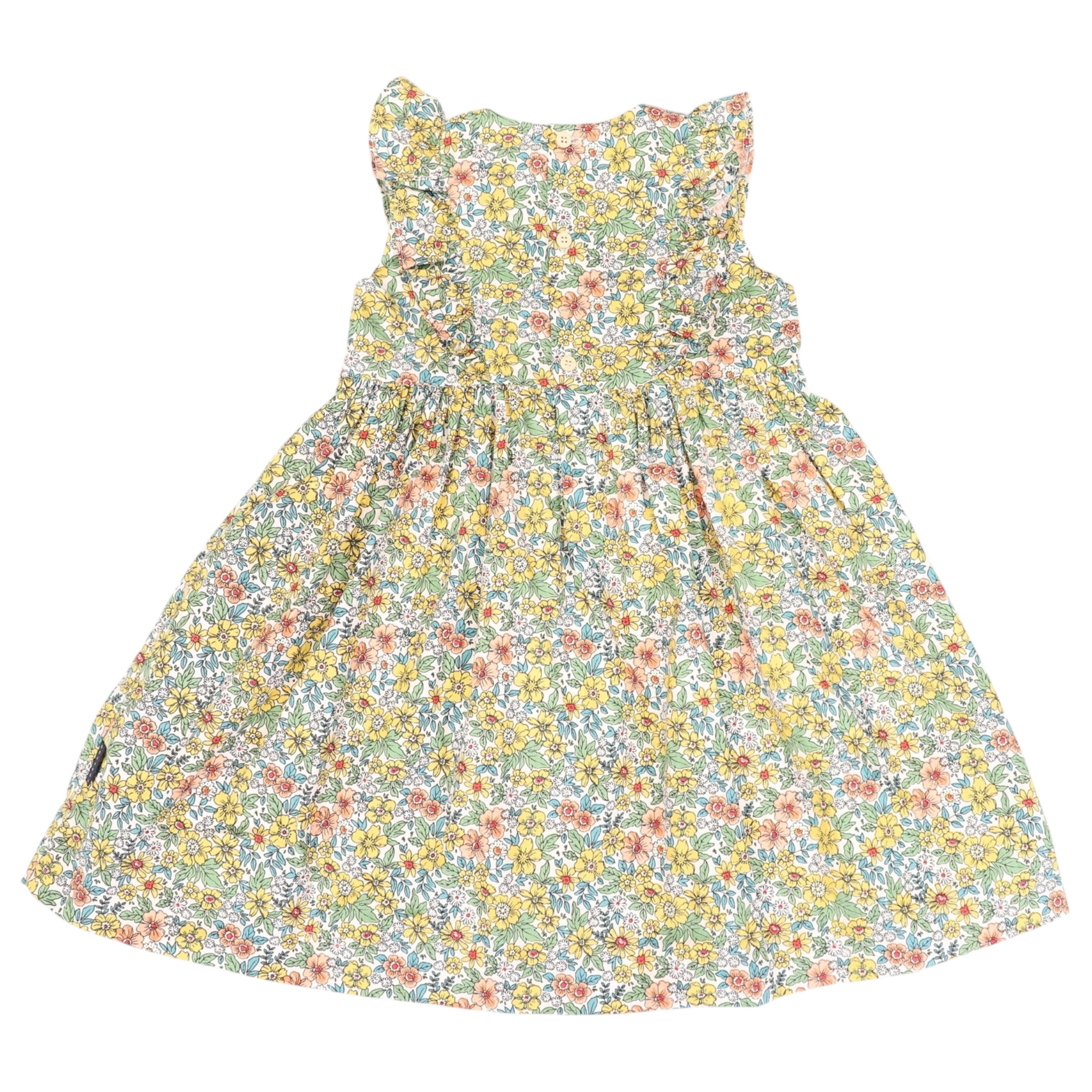 Bold Floral Dress Yellow Floral