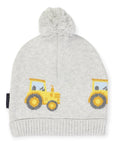 Tractor Beanie Grey Marle