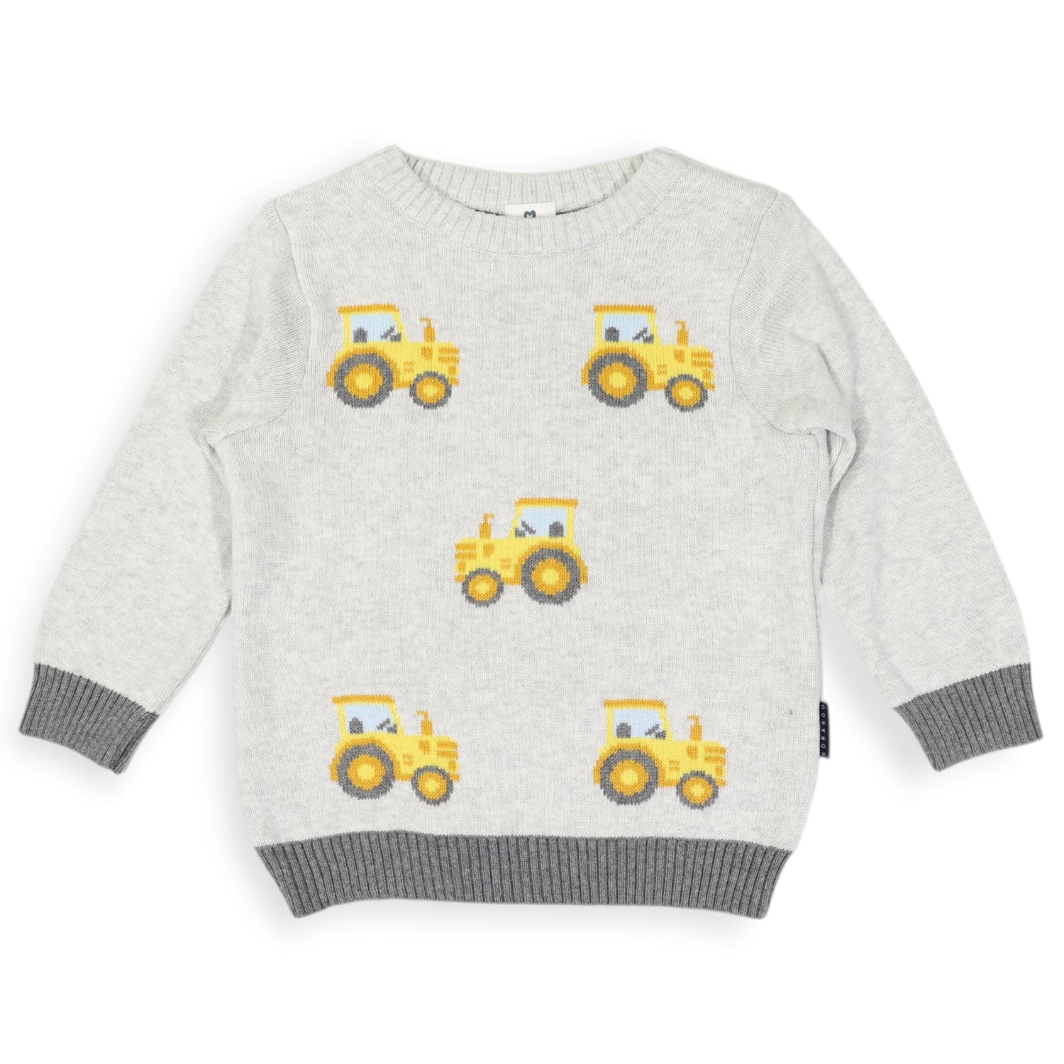 Tractor Sweater Grey Marle
