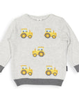 Tractor Sweater Grey Marle