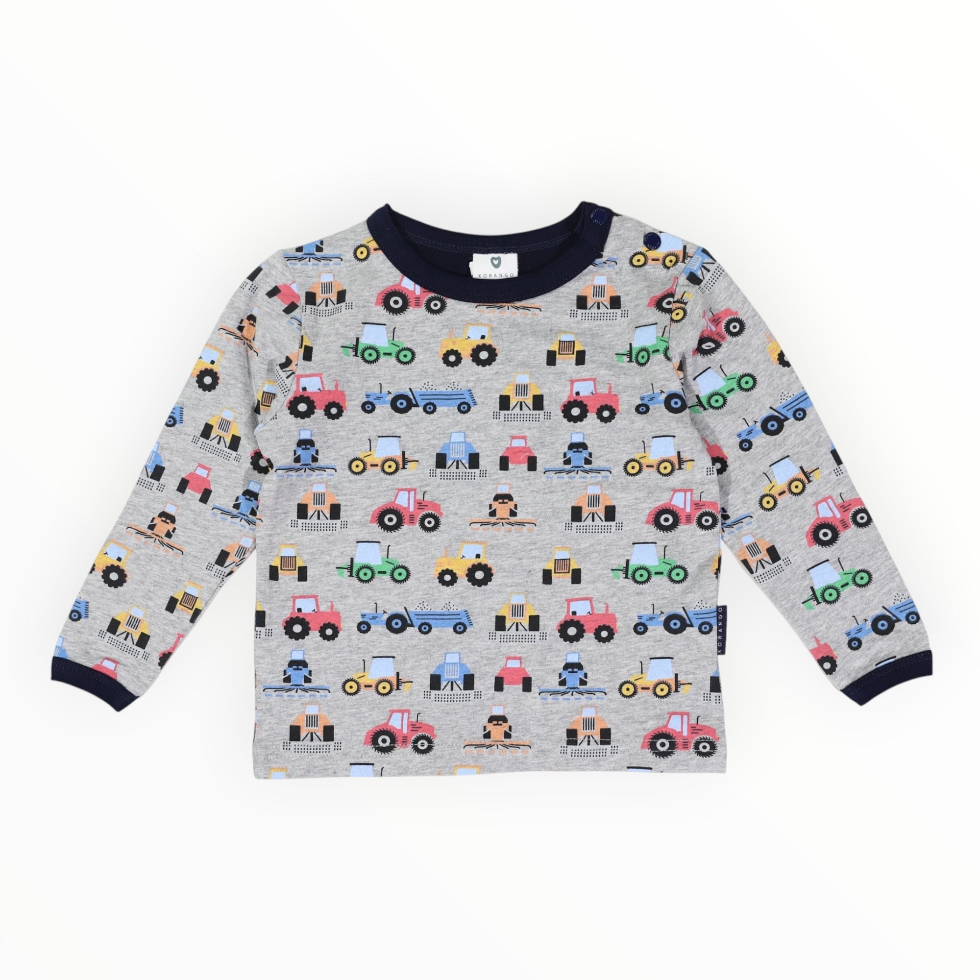 Farm Trucks Top Grey Marle