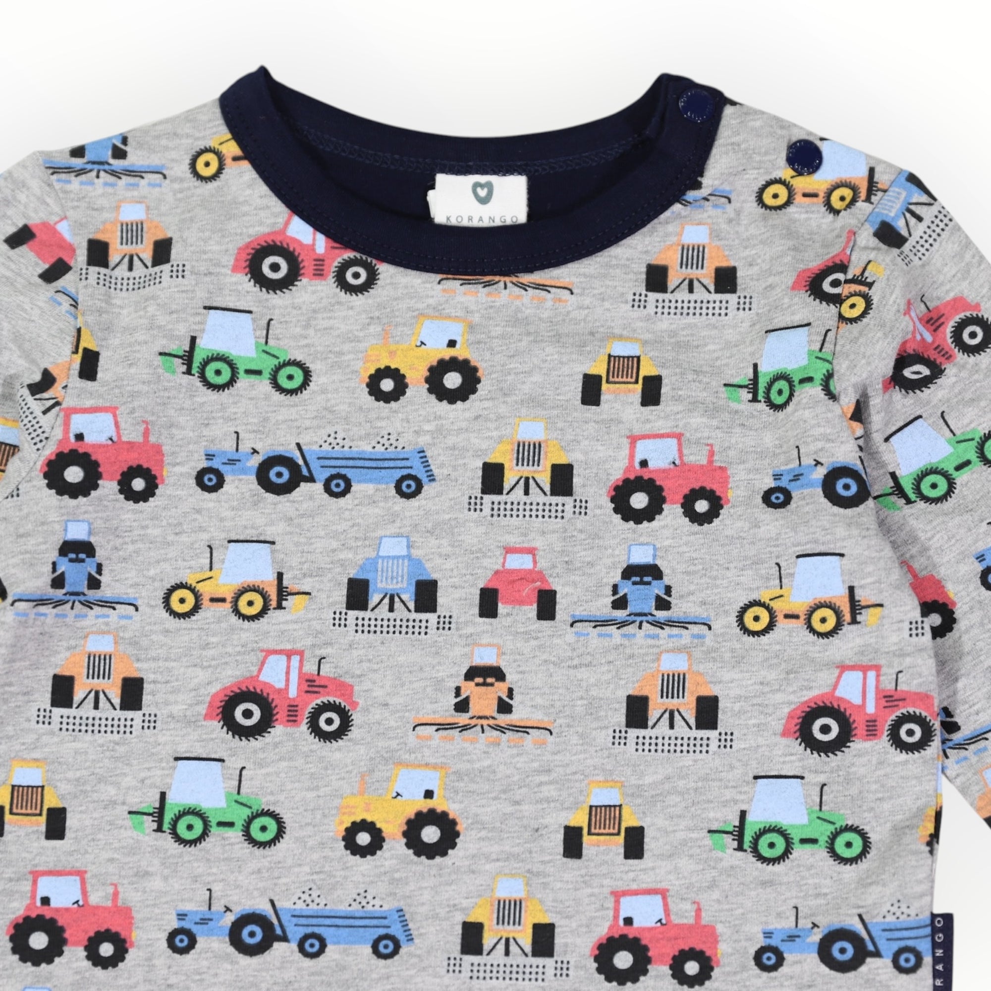 Farm Trucks Top Grey Marle