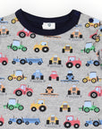 Farm Trucks Top Grey Marle