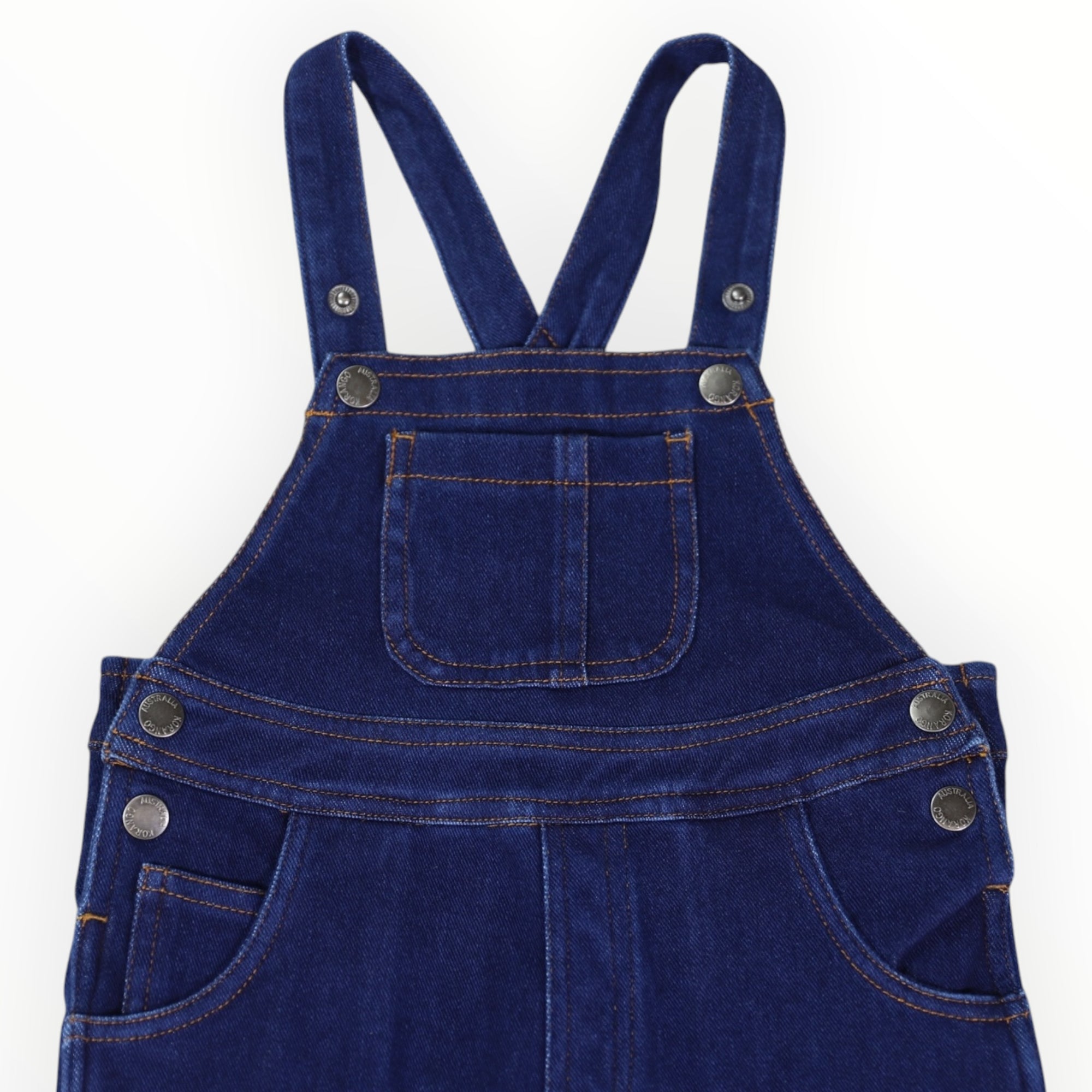 Soft Denim Overalls Dark