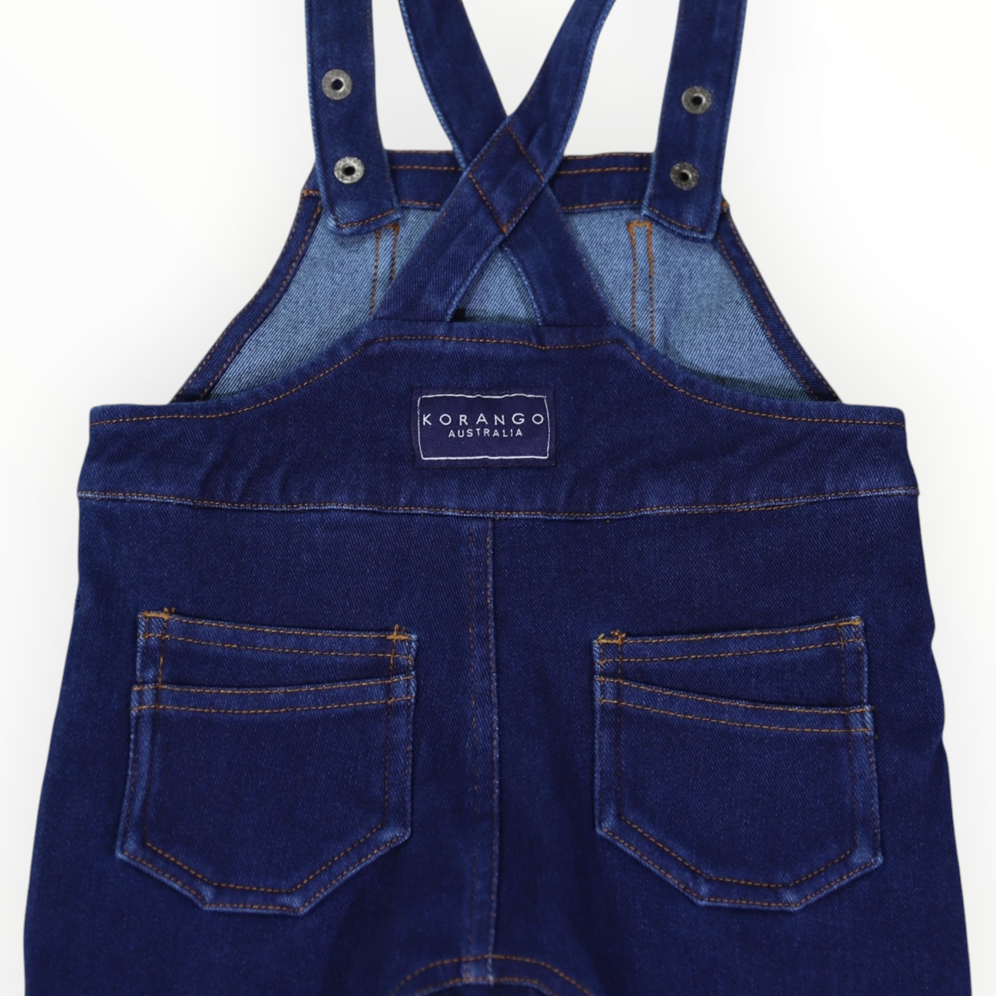 Soft Denim Overalls Dark