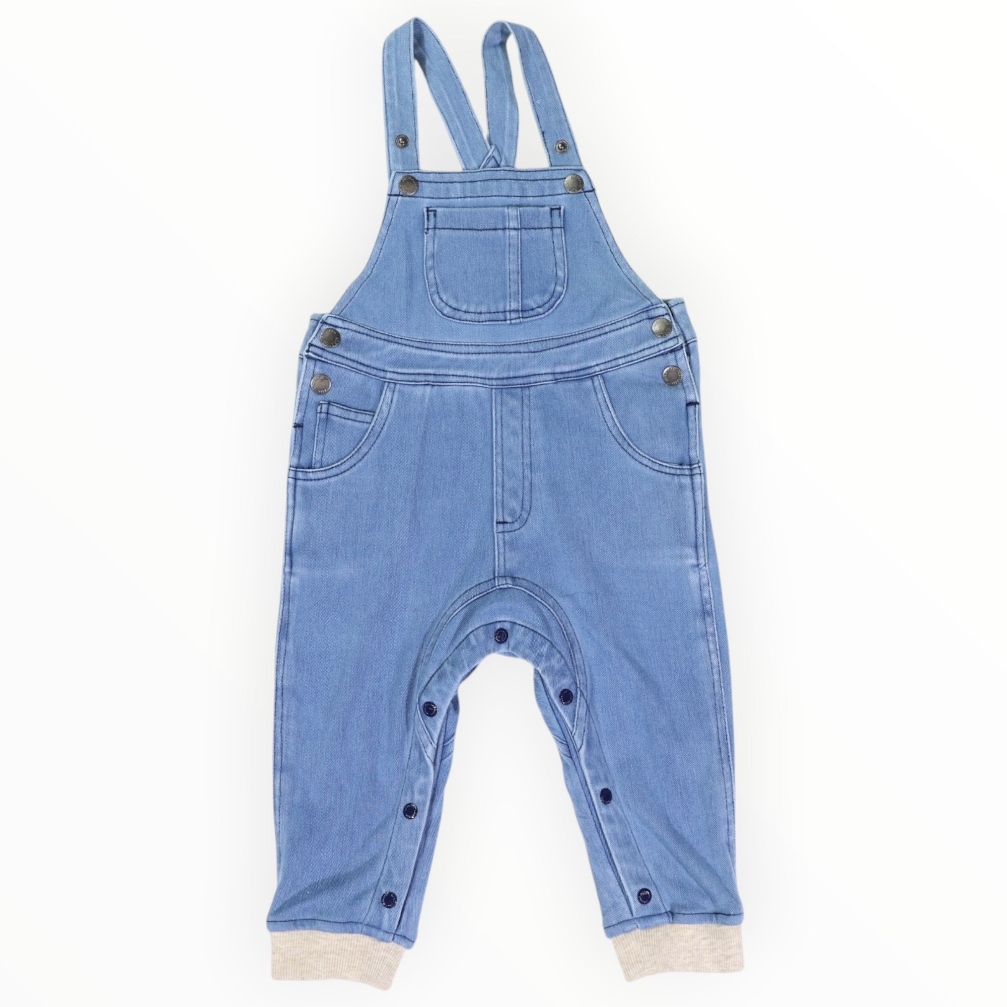 Soft Denim Overalls Light