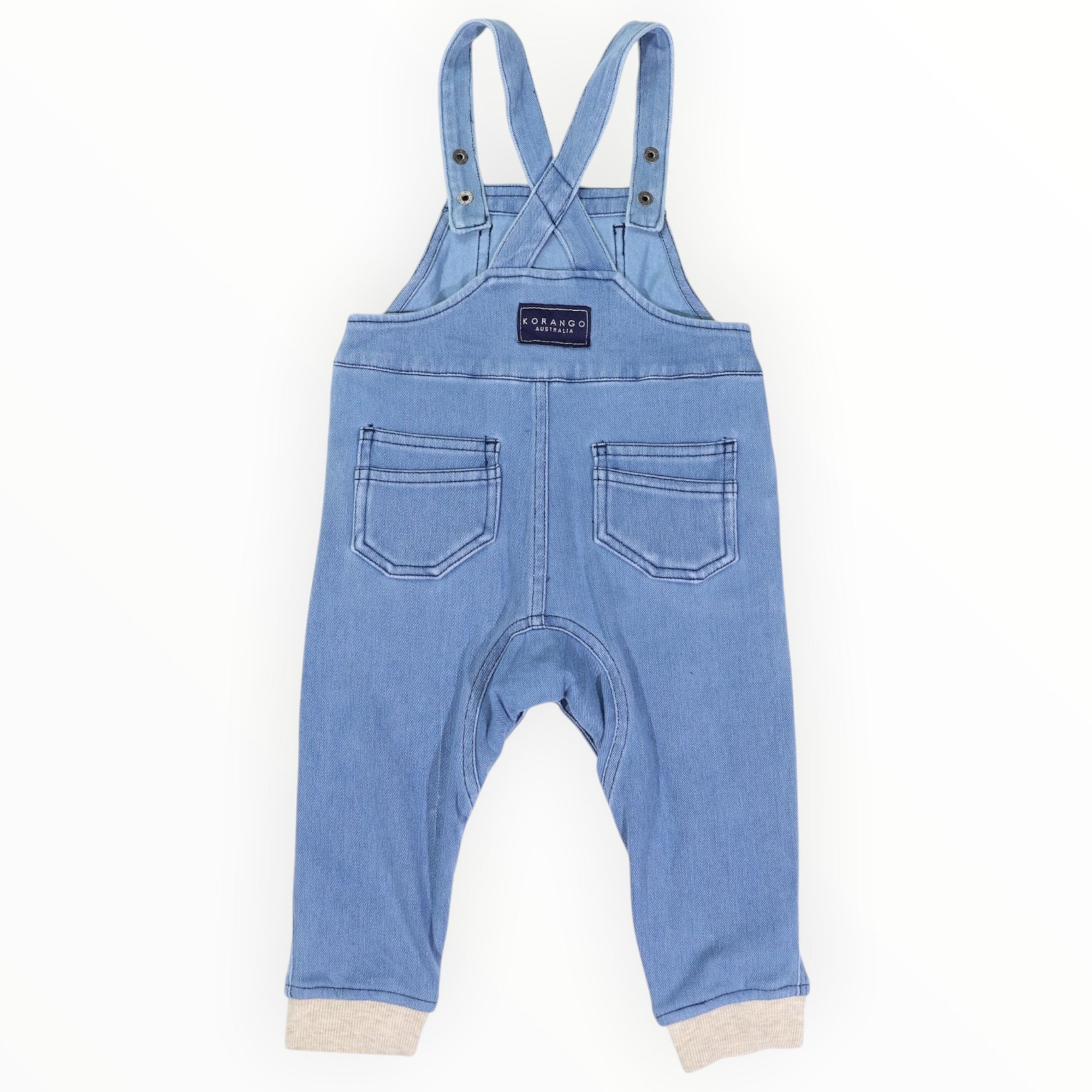 Soft Denim Overalls Light