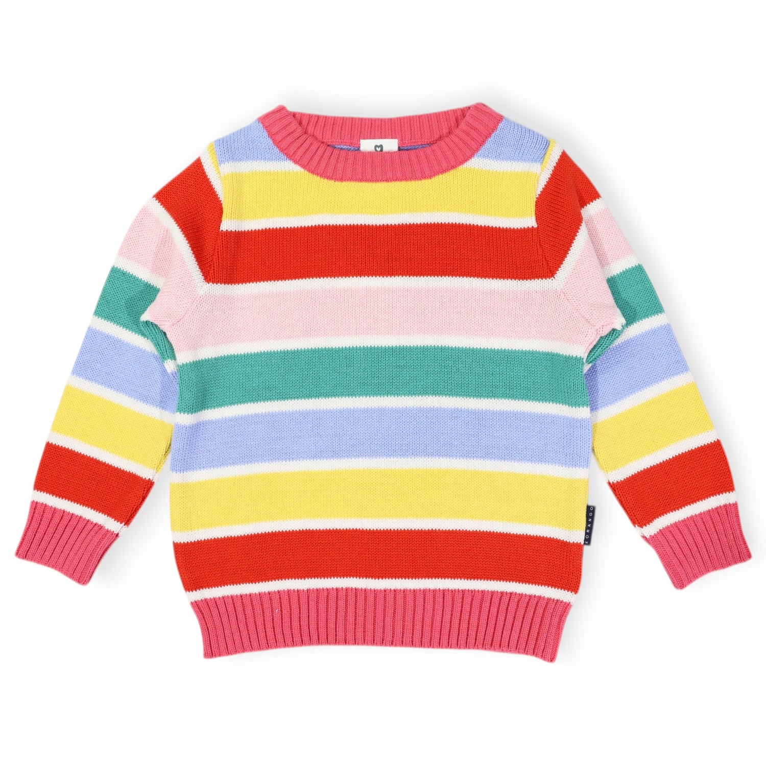 Striped Knit Sweater Yellow
