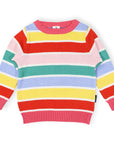 Striped Knit Sweater Yellow